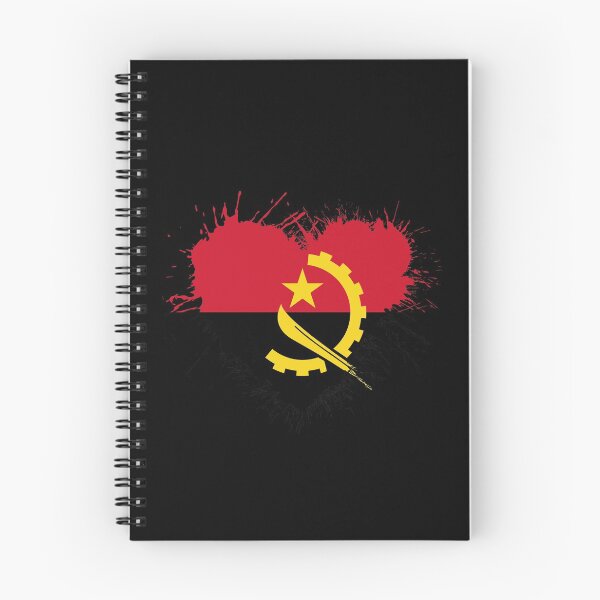 Item preview, Angola heart flag designed and sold by 1681830934131.