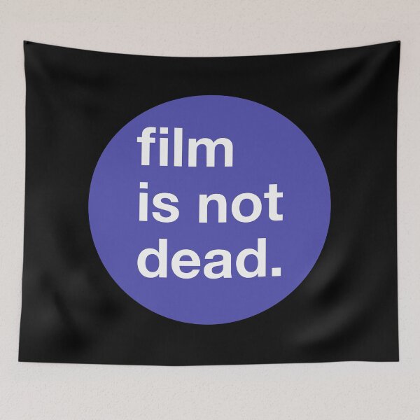 Item preview, Film is not dead - circle - Blue designed and sold by MOREDANKMEMES.