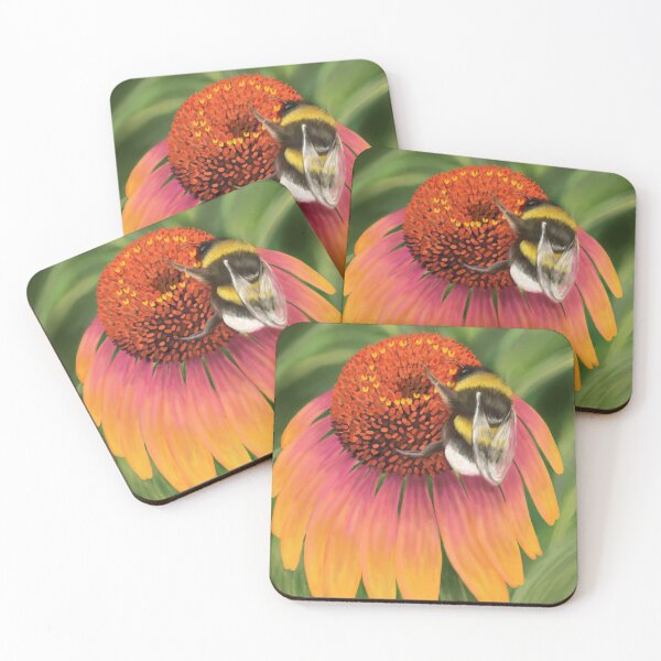 Item preview, Bumble On Echinacea  designed and sold by Debbee75.