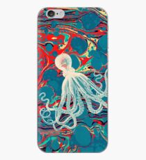 Marbled Paper Octopus Blob by Pepe Psyche iPhone Case