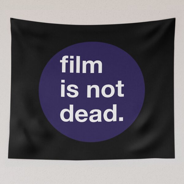 Item preview, Film is not dead - circle - Navy Blue designed and sold by MOREDANKMEMES.