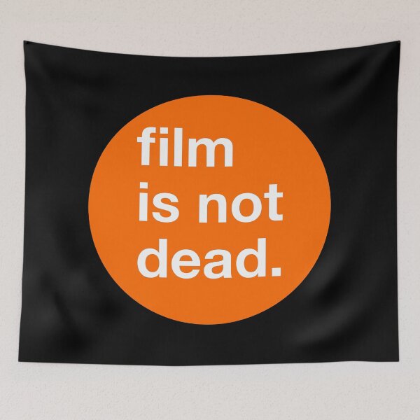 Item preview, Film is not dead - circle - Orange designed and sold by MOREDANKMEMES.