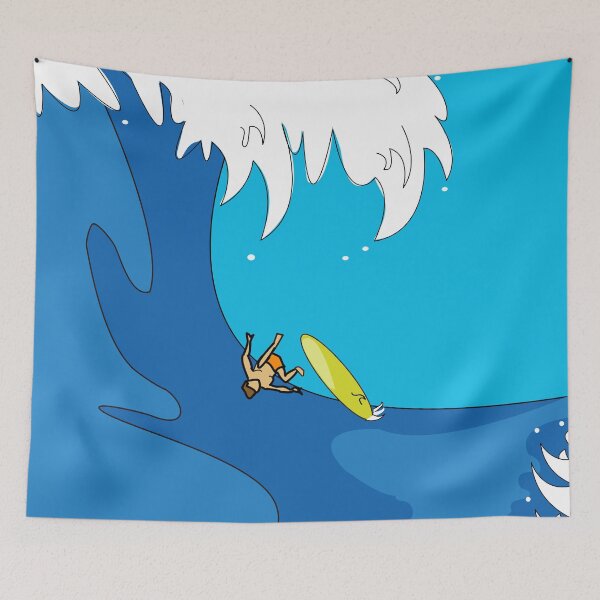 Item preview, Super surf dude falling off while attempting an aerial designed and sold by designInk.