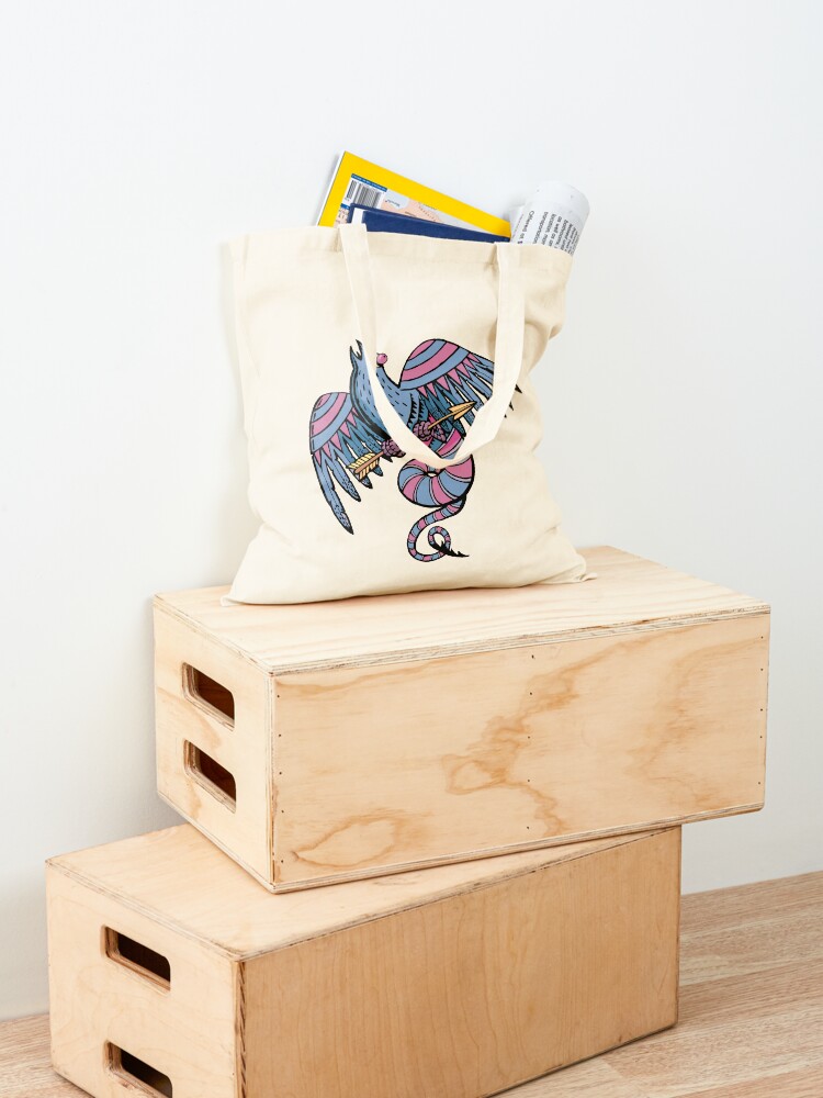 Alternate view of myth bird and the arrow Tote Bag