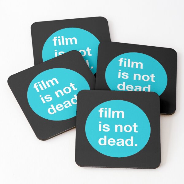 Item preview, Film is not dead - circle - Teal designed and sold by MOREDANKMEMES.