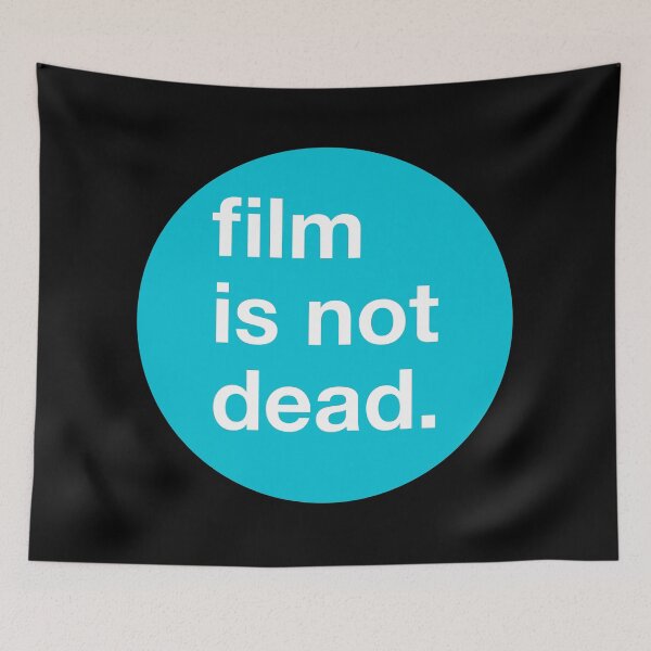 Item preview, Film is not dead - circle - Teal designed and sold by MOREDANKMEMES.