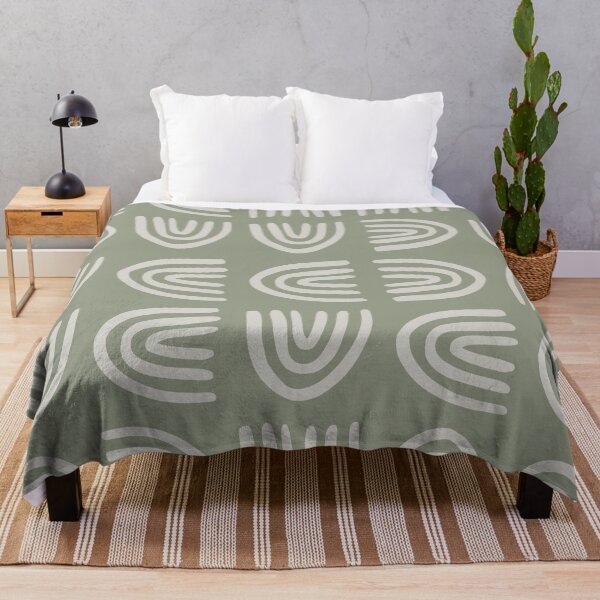 Item preview, Abstract Rainbow Pattern, Sage Green designed and sold by meggydesigns.