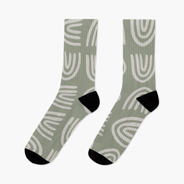 Item preview, Abstract Rainbow Pattern, Sage Green designed and sold by meggydesigns.