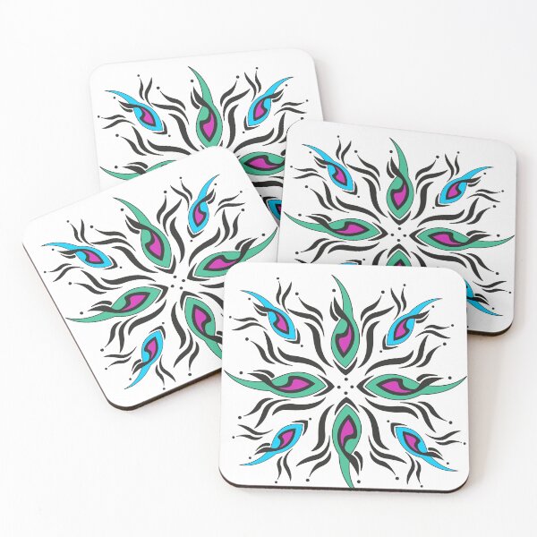 Item preview, abstract design multicolored petals designed and sold by CREATINERY.