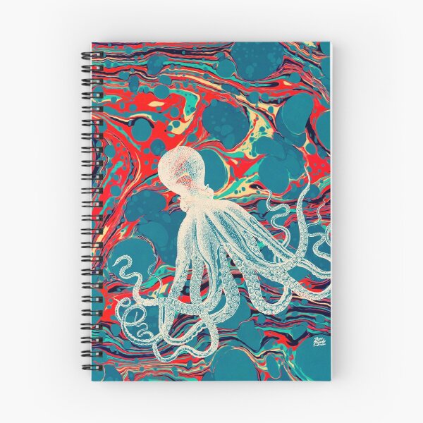 Item preview, Marbled Paper Octopus Blob by Pepe Psyche designed and sold by Pepe Psyche.