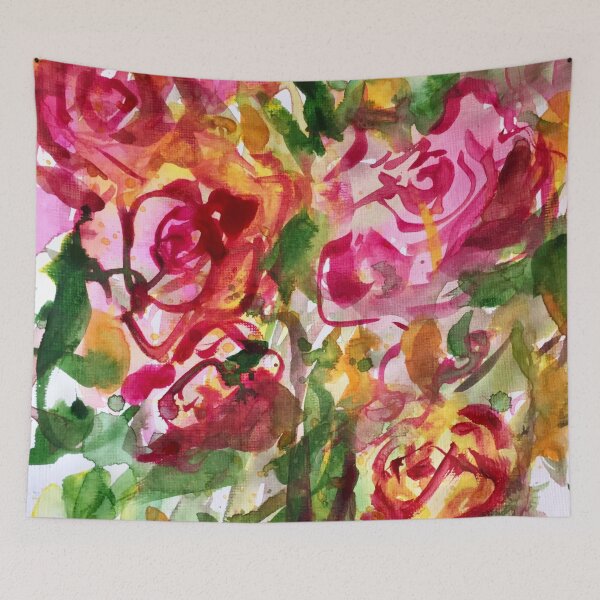 Item preview, “Love Roses Collection”  first addition. Hand painted impressions of Love. designed and sold by Angela Haig-Harrison.