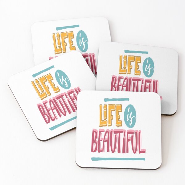 Item preview, Life Is Beautiful Inspirational Quotes designed and sold by ProjectX23.