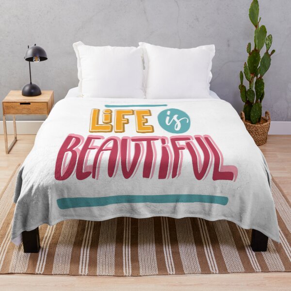 Item preview, Life Is Beautiful Inspirational Quotes designed and sold by ProjectX23.