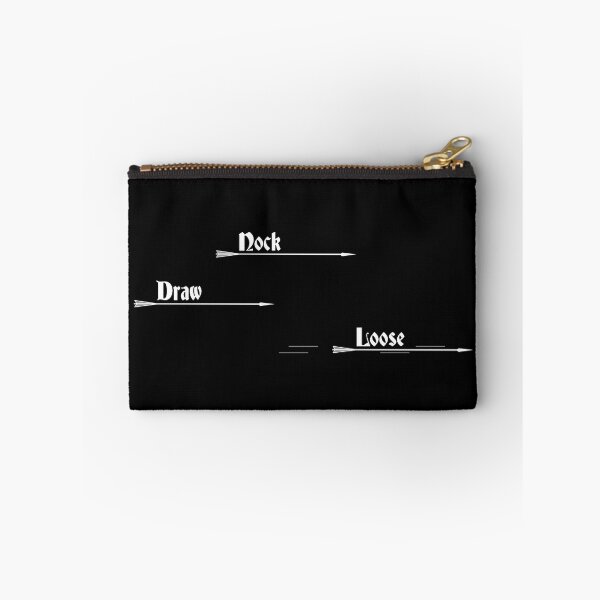 Item preview, Nock, Draw, Loose. In White. designed and sold by PrintStopStudio.