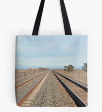 'tween the tracks Tote Bag