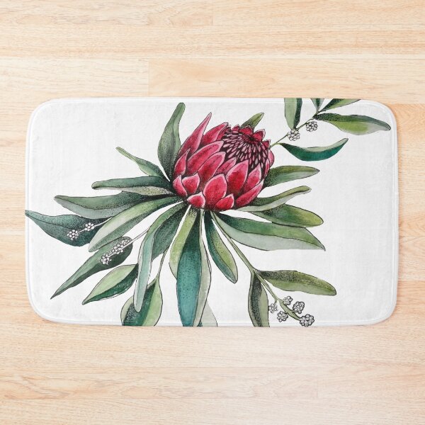 Item preview, Protea watercolor botanical designed and sold by MagentaRose.