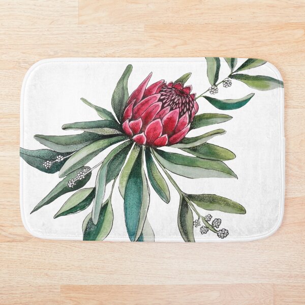 Item preview, Protea watercolor botanical designed and sold by MagentaRose.
