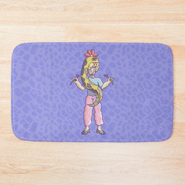 Item preview, Flower Snake Guy on snake skin pattern designed and sold by pignpix.