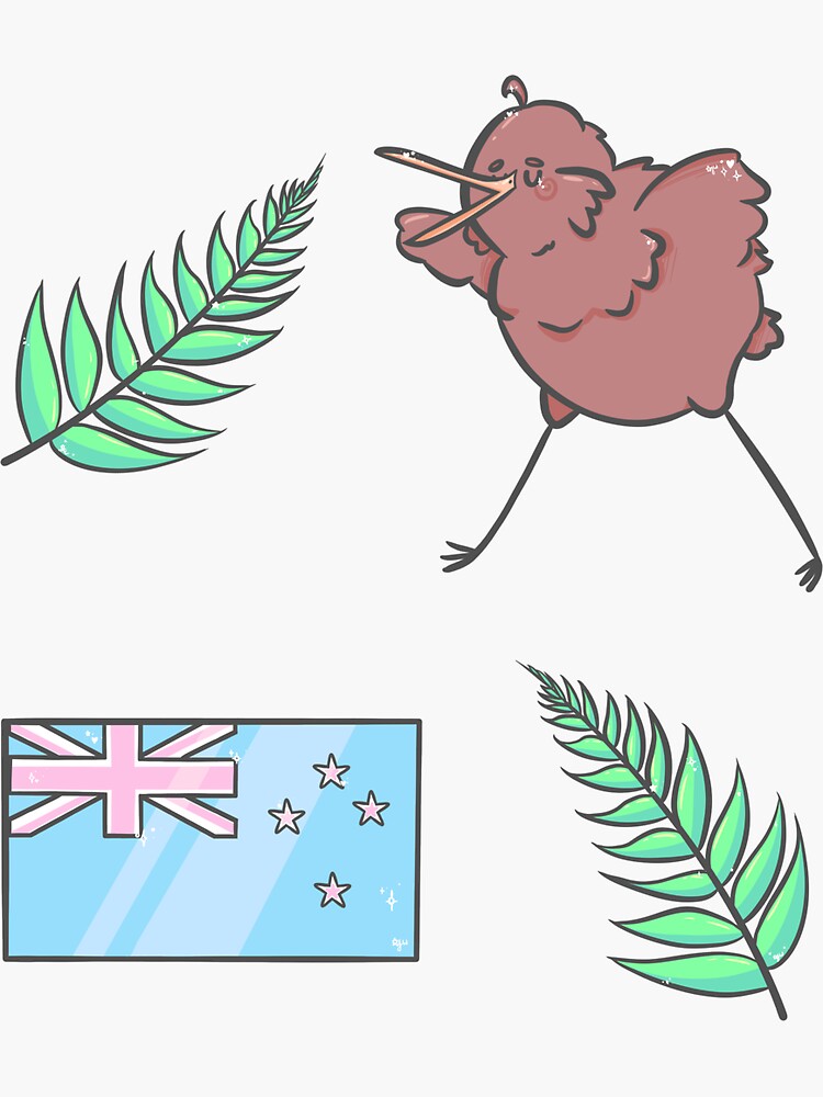 "New Zealand Sticker Pack" Sticker for Sale by JessieJuju Redbubble