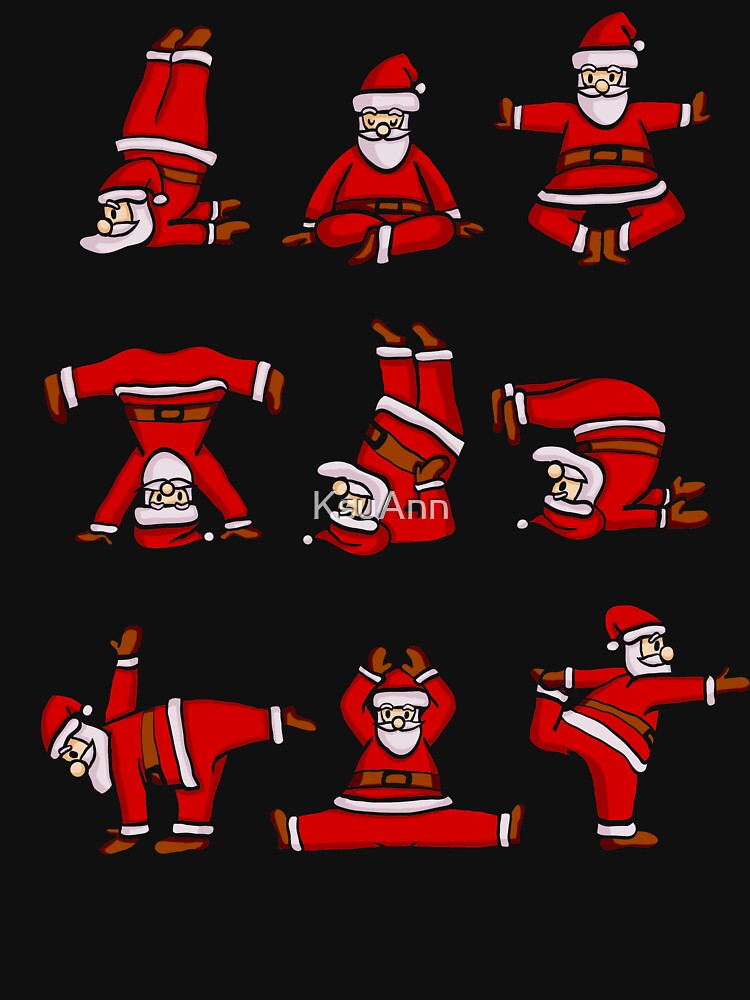 Disover Santa Claus Doing Yoga Funny Christmas  Classic T-Shirt