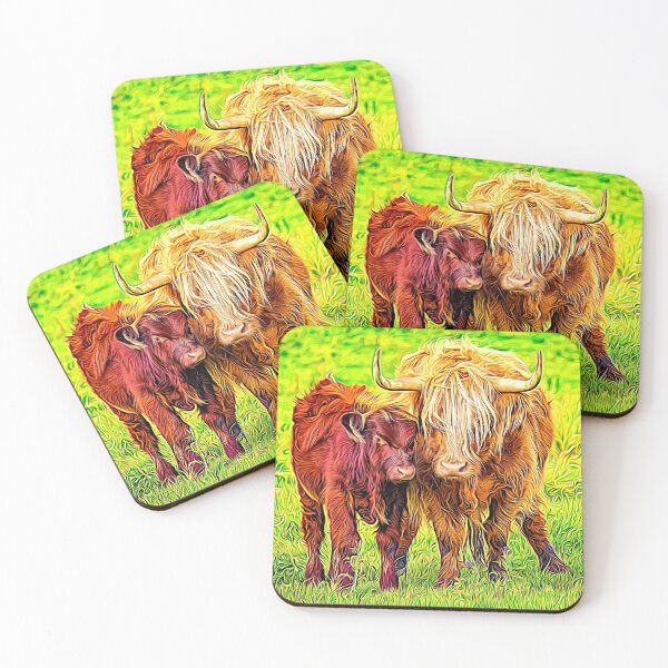 Item preview, Scottish Coos Coasters designed and sold by sandraanderson.