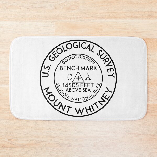Item preview, BENCHMARK MOUNT WHITNEY CALIFORNIA USGS GEOCACHING HIKING CLIMBING designed and sold by DESTINATIONS DECAL.
