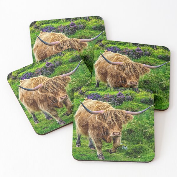 Item preview, Scottish Coos Coasters 2 designed and sold by sandraanderson.