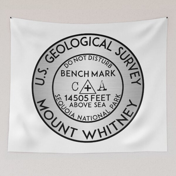 Item preview, BENCHMARK MOUNT WHITNEY CALIFORNIA USGS GEOCACHING HIKING CLIMBING designed and sold by DESTINATIONS DECAL.