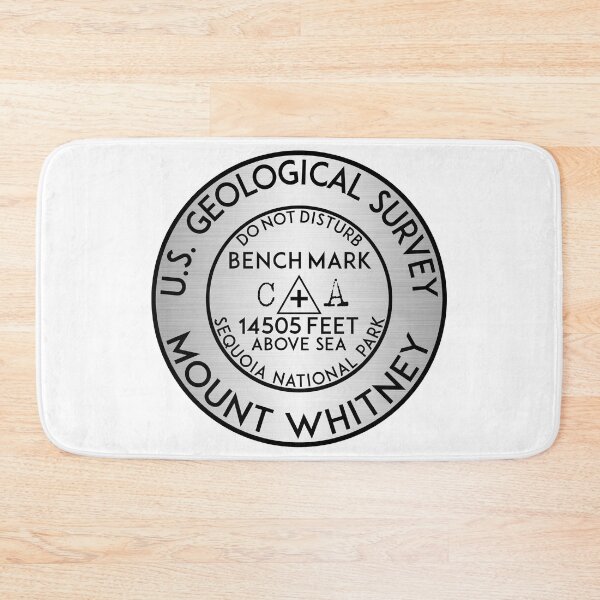 Item preview, BENCHMARK MOUNT WHITNEY CALIFORNIA USGS GEOCACHING HIKING CLIMBING designed and sold by DESTINATIONS DECAL.