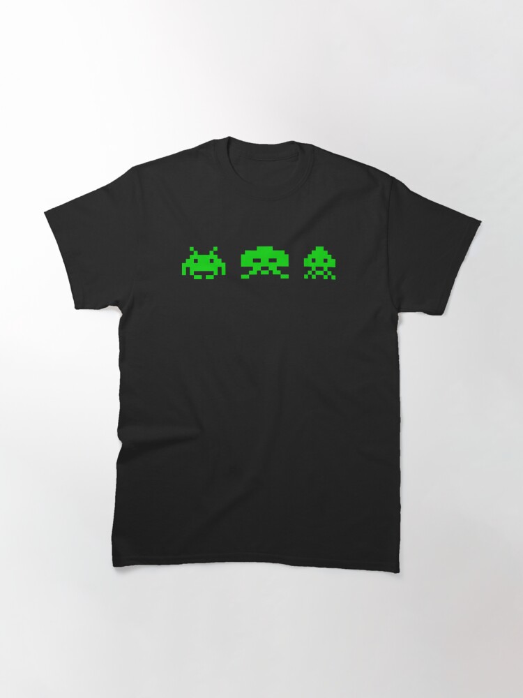 Alternate view of SPACE INVADERS. Classic T-Shirt