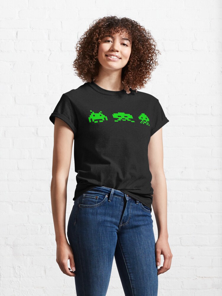 Alternate view of SPACE INVADERS. Classic T-Shirt
