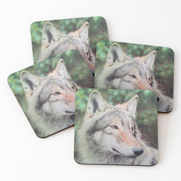 Item preview, Portrait of a young wolf  designed and sold by BeckyKidus.