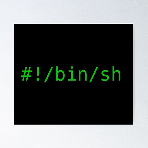 Item preview, #!/bin/sh - Green Text Design  designed and sold by noodledesigns.