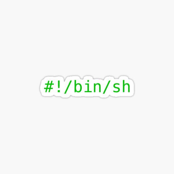 Item preview, #!/bin/sh - Green Text Design  designed and sold by noodledesigns.