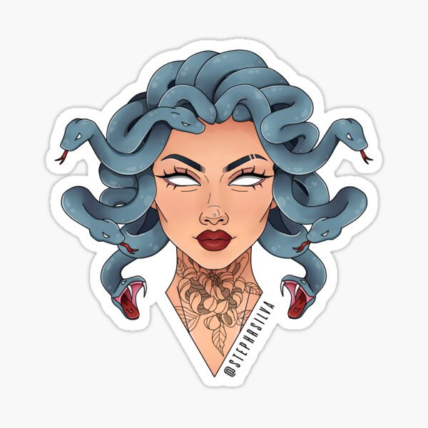 Pegatina «Medusa» de stephrsilva | Redbubble