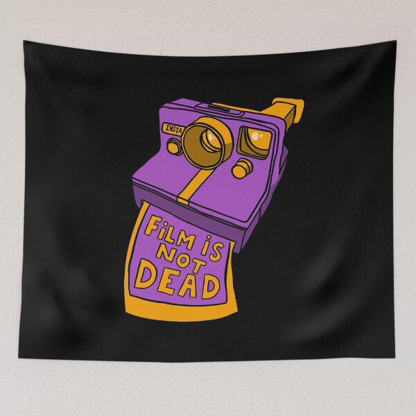 Item preview, Film is not dead - Instant Camera - Purple & Yellow designed and sold by MOREDANKMEMES.