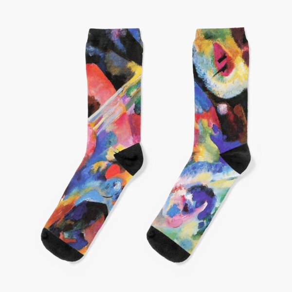 Improvisation Deluge Wassily Kandinsky Socks