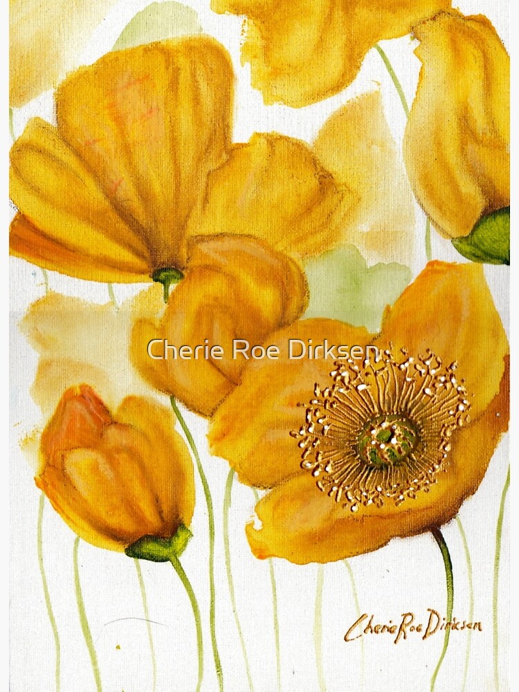 Yellow Poppies by cheriedirksen