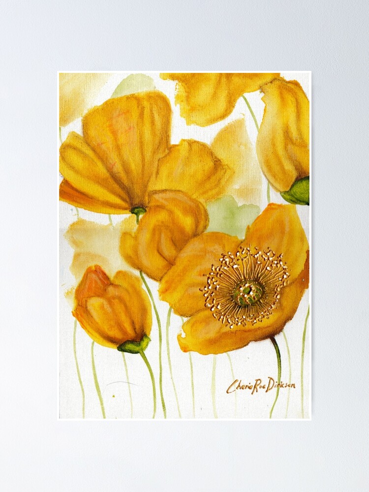 Alternate view of Yellow Poppies Poster