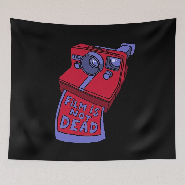 Item preview, Film is not dead - Instant Camera - Red & Blue designed and sold by MOREDANKMEMES.