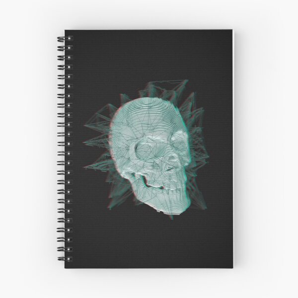 Item preview, Sliced 3d skull design designed and sold by sharpecanary.