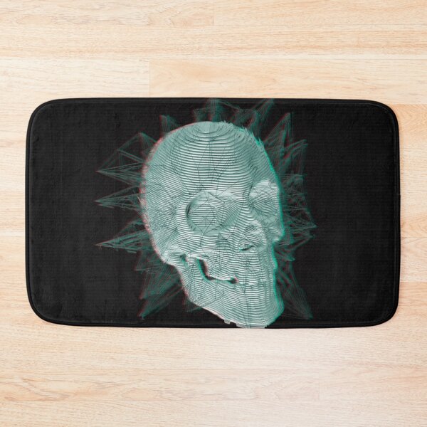 Item preview, Sliced 3d skull design designed and sold by sharpecanary.
