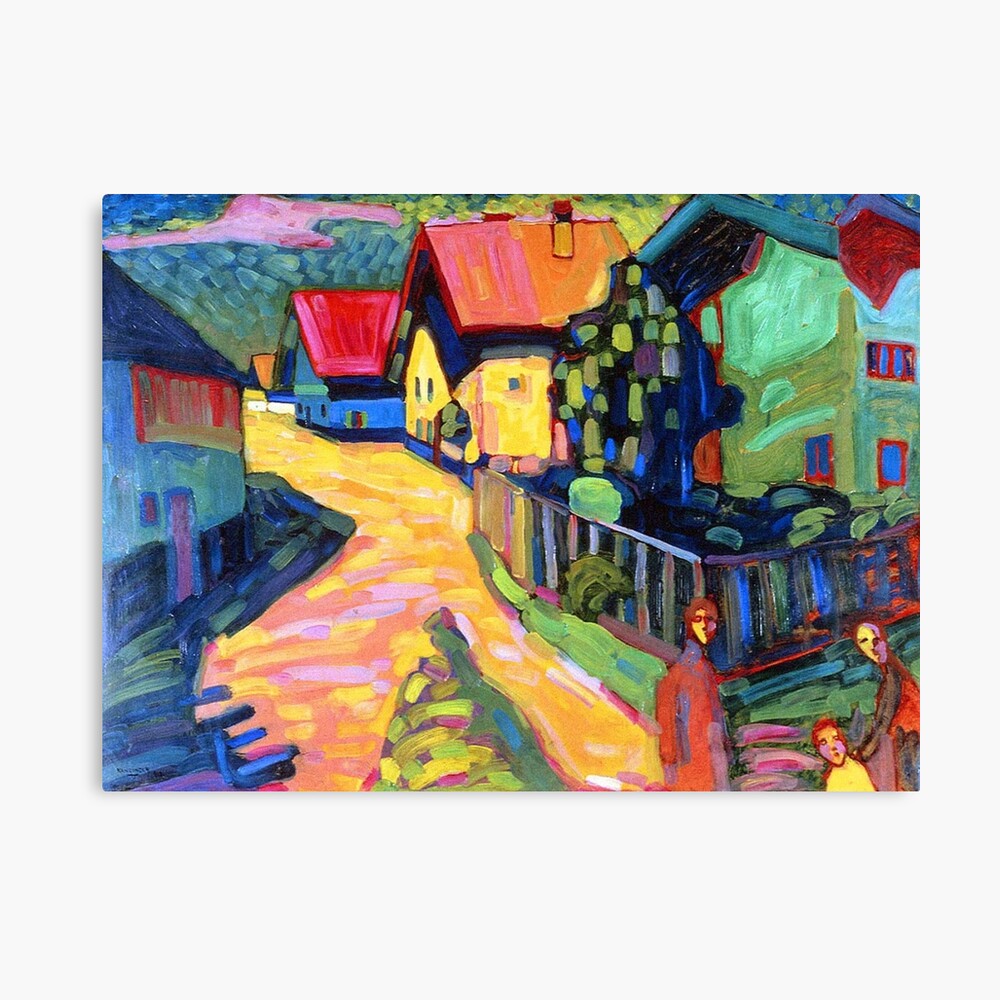 Murnau Street With Women by Wassily Kandinsky Painting Paint By Numbers Kit DIY 