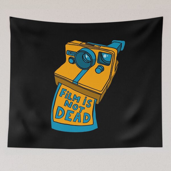 Item preview, Film is not dead - Instant Camera - Yellow & Blue designed and sold by MOREDANKMEMES.