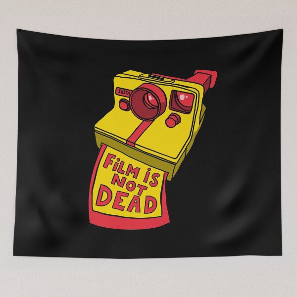 Item preview, Film is not dead - Instant Camera - Yellow & Red designed and sold by MOREDANKMEMES.
