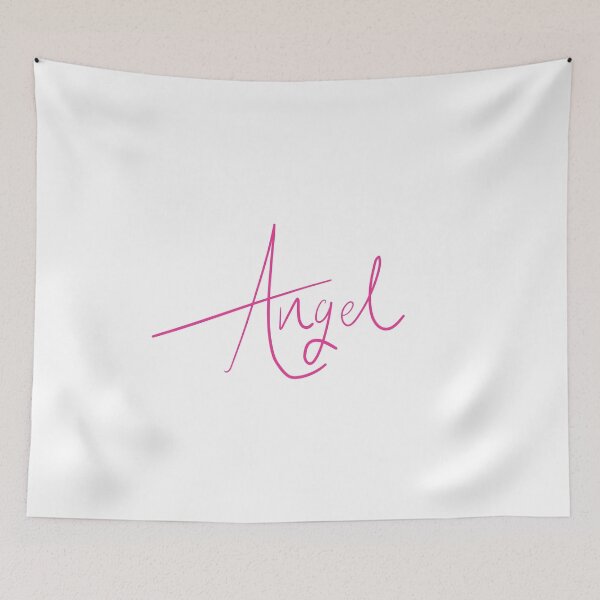 Item preview, Angel Handwriting Script Style Halloween Gift Idea designed and sold by phoxydesign.