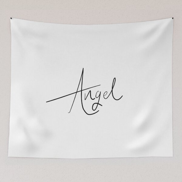 Item preview, Angel Handwriting Script Style Halloween Gift Idea designed and sold by phoxydesign.