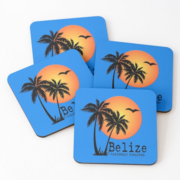 Item preview, BELIZE Caribbean Paradise Sun Sunset Palm Trees designed and sold by Destinations Souvenirs.