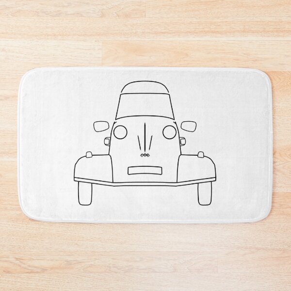 Item preview, Messerschmitt KR200 bubble car outline graphic (black)  designed and sold by soitwouldseem.