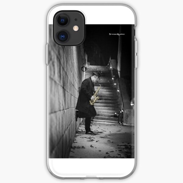 The Golden Saxophone Player iPhone Soft Case